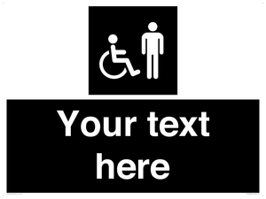 Custom information: black panel disabled and male